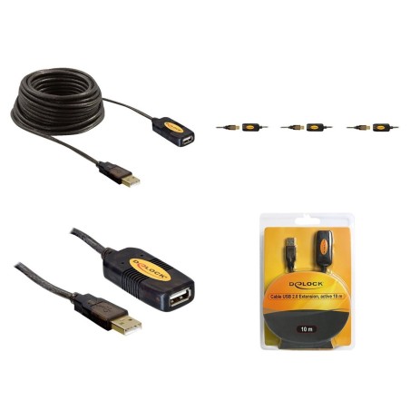 DeLOCK 10m USB Extension Cable - High-Quality, Durable and Reliable Connectivity (4043619824465)
